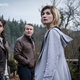 The Doctor and her new friends Yasmin, Graham, and Ryan. All wearing very nice coats.